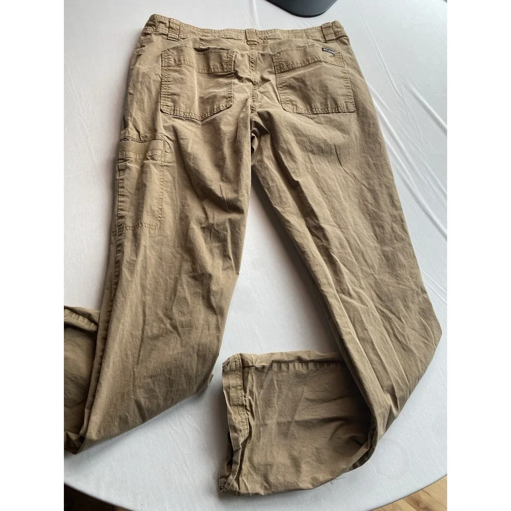 Columbia Men's Straight Fit Chino Pants Tan Khaki 32x32 Utility Pocket Stretch